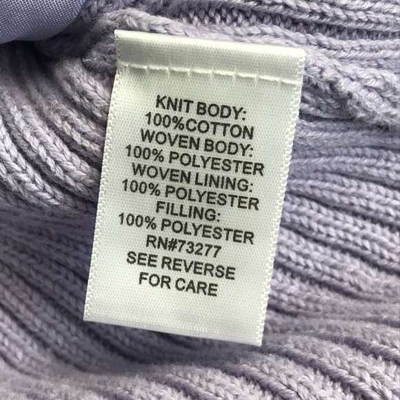 Croft and Barrow Lilac Full-zip Sweater Jacket - Picture 4 of 7